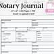 Free Printable Notary Journal Pages