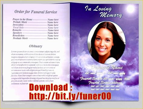 Free Printable Obituary Template Online