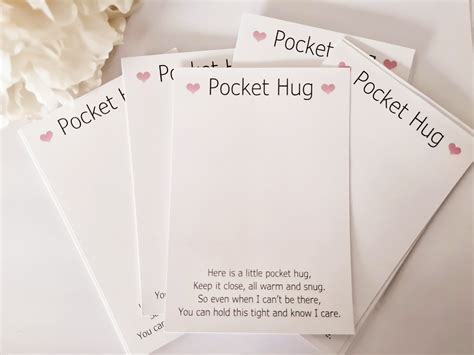 Free Printable Pocket Hug Cards