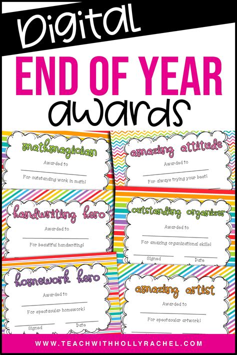 Free Printable Printable End Of The Year Awards For Students