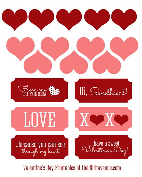 Free Printable Printable Valentines Decorations