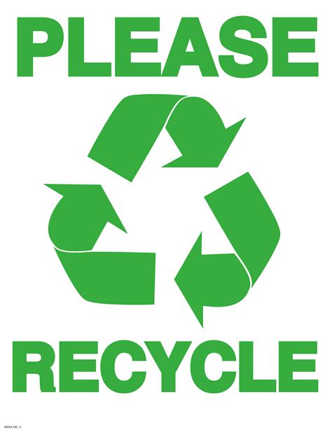 Free Printable Recycling Signs