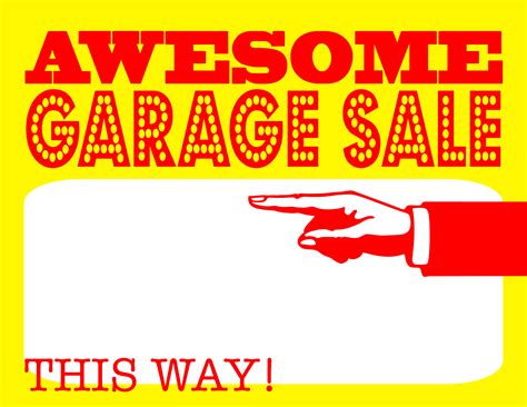 Free Printable Rummage Sale Signs