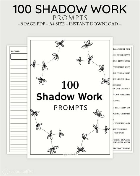 Free Printable Shadow Work Worksheet