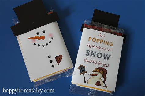 Free Printable Snowman Popcorn Wrapper