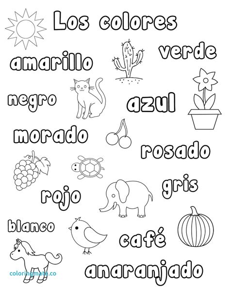 Free Printable Spanish Coloring Pages