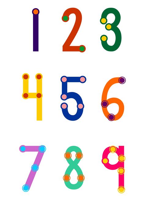 Free Printable Touch Math Numbers Printable