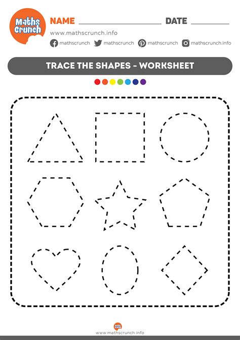 Free Printable Tracing Shapes Worksheets Pdf