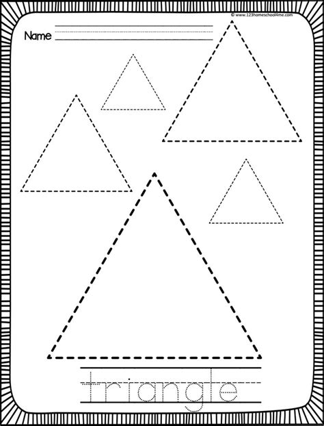Free Printable Triangle Worksheets
