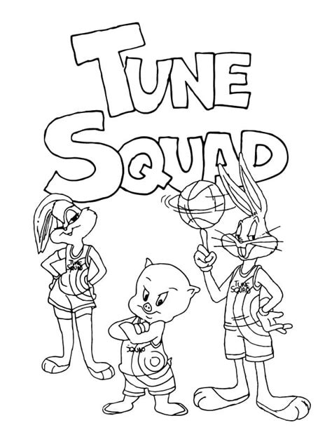 Tune Squad Space Jam Coloring Pages – Free Printable Fun