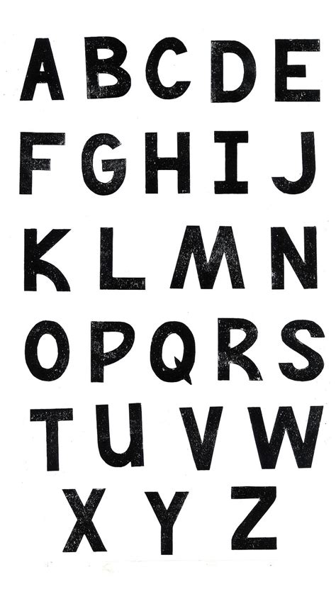 Free Printable Uppercase Letters