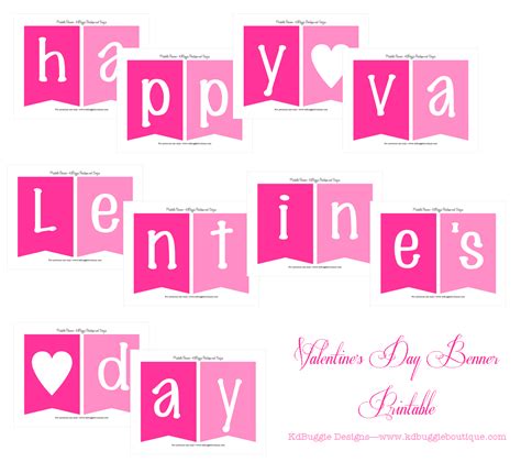 Free Printable Valentines Day Banner Printable