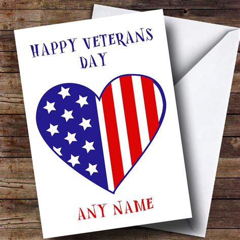 Free Printable Veterans Day Card Template
