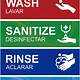 Free Printable Wash Rinse Sanitize Signs