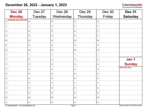 Free Printable Weekly Planner 2023 Pdf