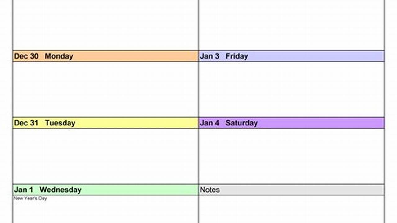 Free Printable Weekly Planner 2025