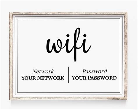 Free Printable Wifi Password Signs