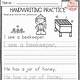 Free Printable Writing Worksheets For 1st Grade