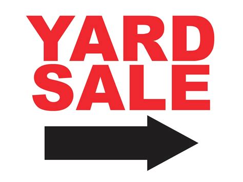Free Printable Yard Sale Signs