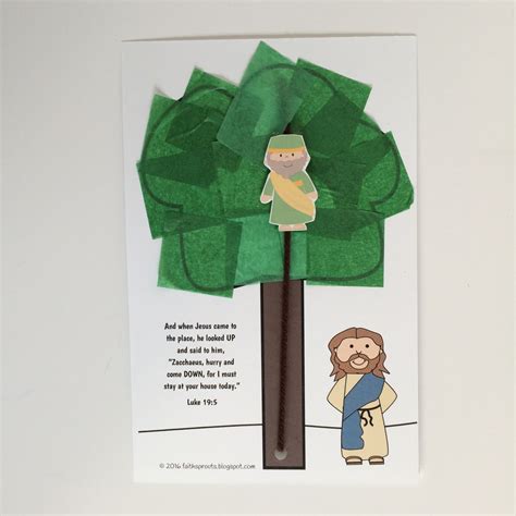 Free Printable Zacchaeus Craft