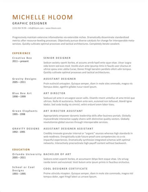 Resume Templates for Word (FREE) 15+ Examples for Download