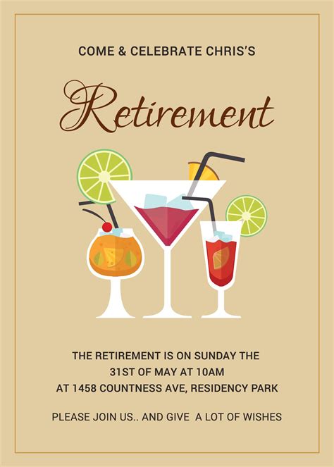 Printable Retirement Party Invitation Template in Adobe