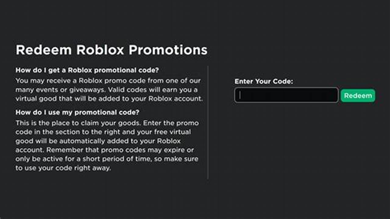 Free Robux Codes 2024 April 25