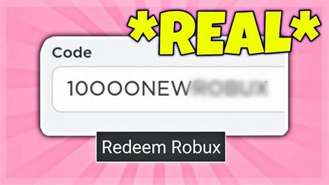 Free Robux Codes 2024 Not Expired Error