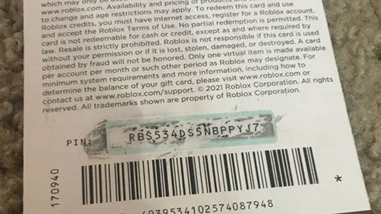 Free Robux Codes 2025 November