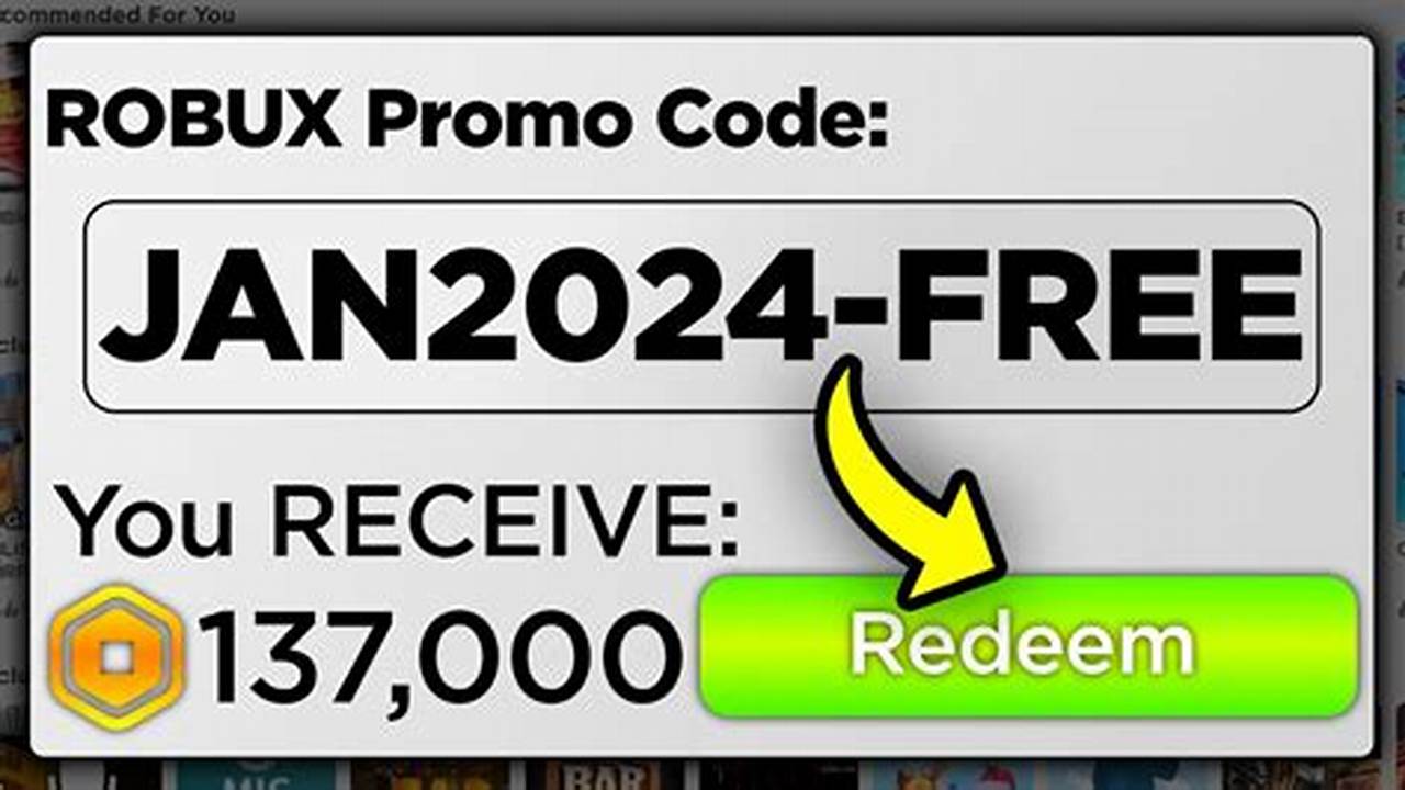 Free Robux Promo Codes March 2024
