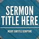 Free Sermon Templates