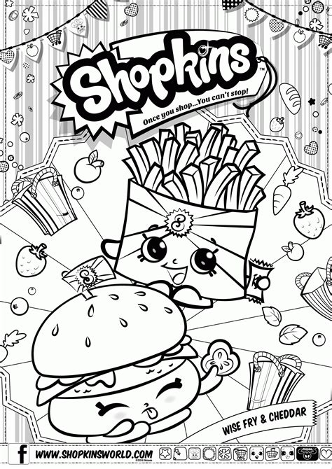 Free Shopkins Printables Coloring Pages