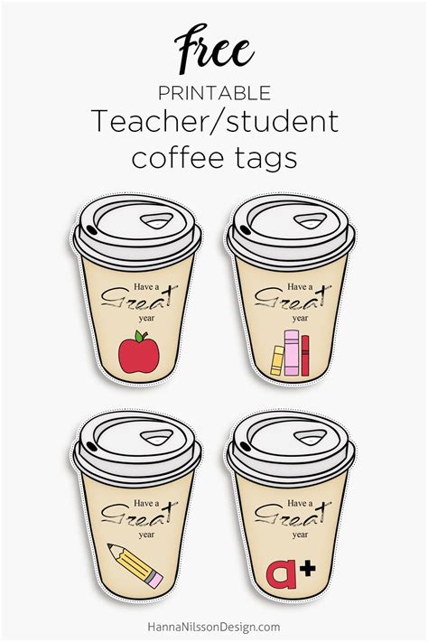 Free Teacher Appreciation Coffee Printables