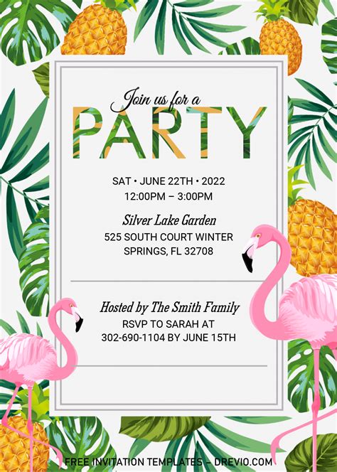 Free Template Party Invitation