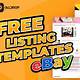 Free Templates For Ebay Listings