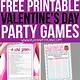 Free Valentine Games Printable