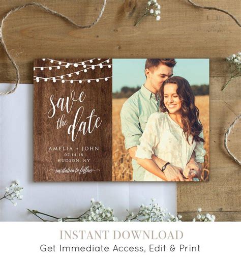Free Vintage Save The Date Templates
