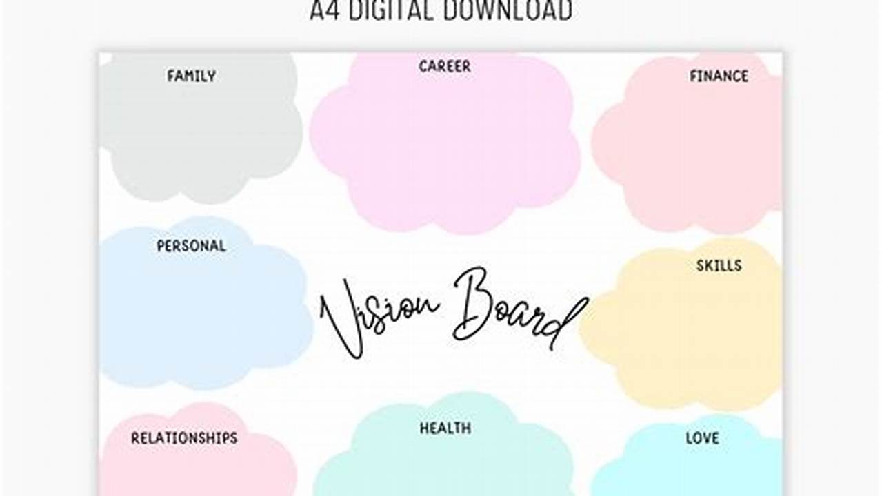 Free Vision Board Printables Pdf 2025