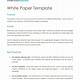 Free White Paper Template