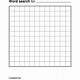 Free Word Search Blank Template
