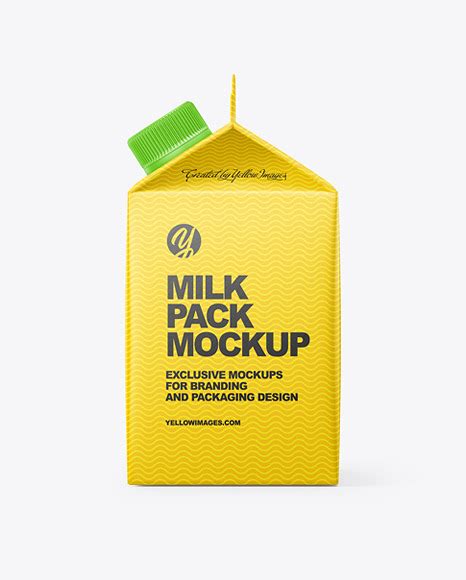 Download Free 0.5l Milk Carton Packaging Box Mockup PSD Yellowimages PSD Files