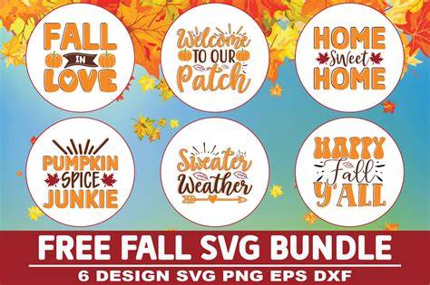 Download Free 10 Fall Designs SVG for Cricut Machine