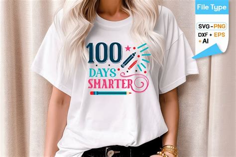 Download Free 100 Days Smarter SVG Cut File Easy Edite