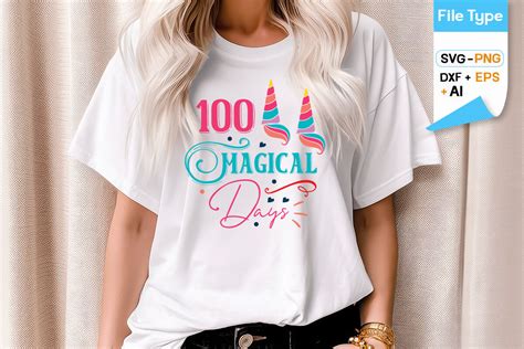 Download Free 100 Magical Days SVG Cut File Cut Files