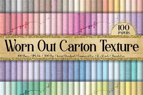 Download Free 100 Worn Out Carton Card Board Rustic Texture Digital Papers Files DXF Files