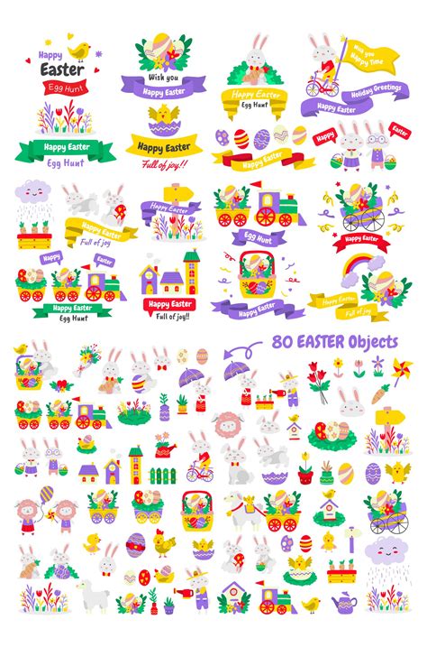 Download Free 113 EASTER BUNDLE COLOR STYLE For Crafts