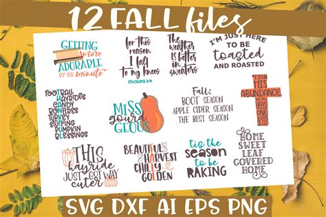 Download Free 12 Fall Files - Autumn Bundle Commercial Use