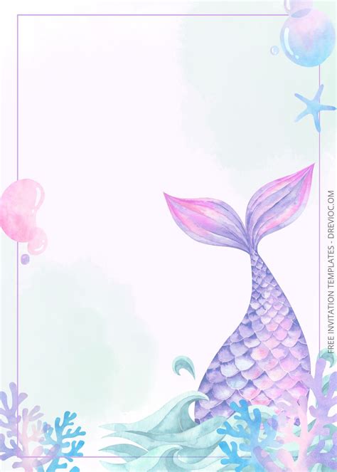 Download Free 12 Mermaid Watercolor Backgrounds Files Free PSD Mockups