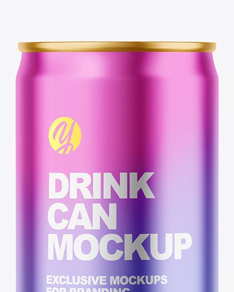 Download Free 150ml Matte Drink Can Mockup PSD Generator PSD Files