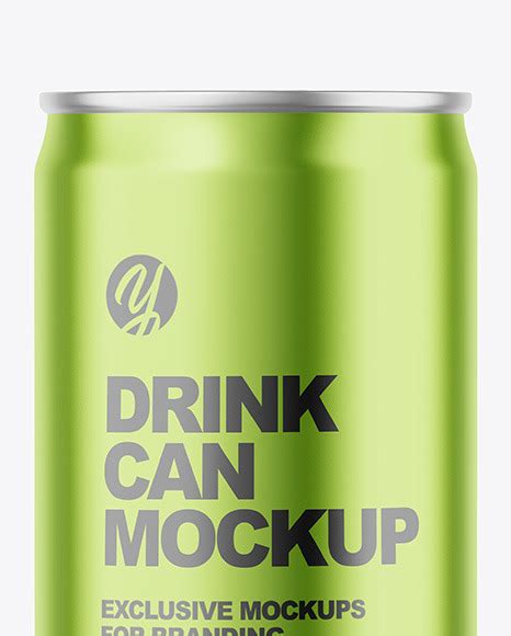 Download Free 150ml Matte Drink Can Mockup PSD Object Mockups PSD Files